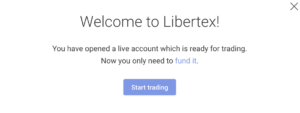 Account aangemaakt Libertex