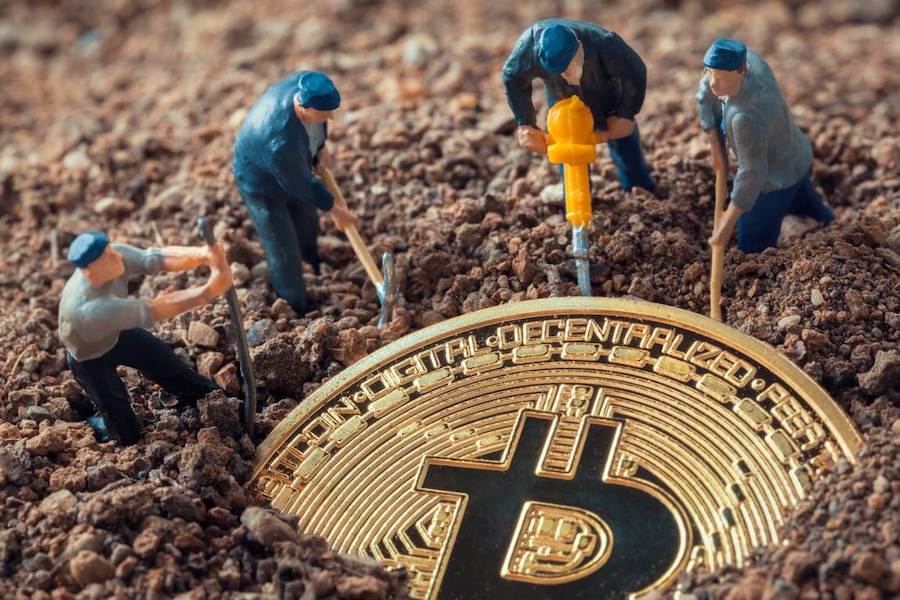 Mannetjes minen bitcoin